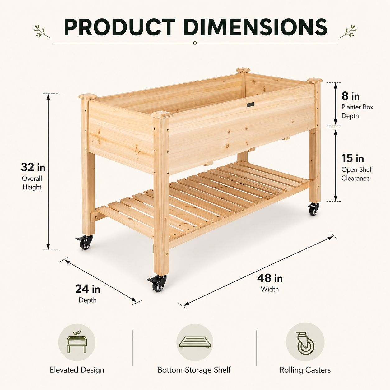 Product dimensions