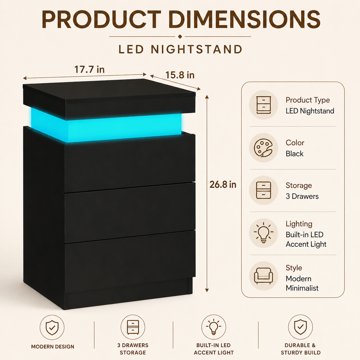 Product dimensions