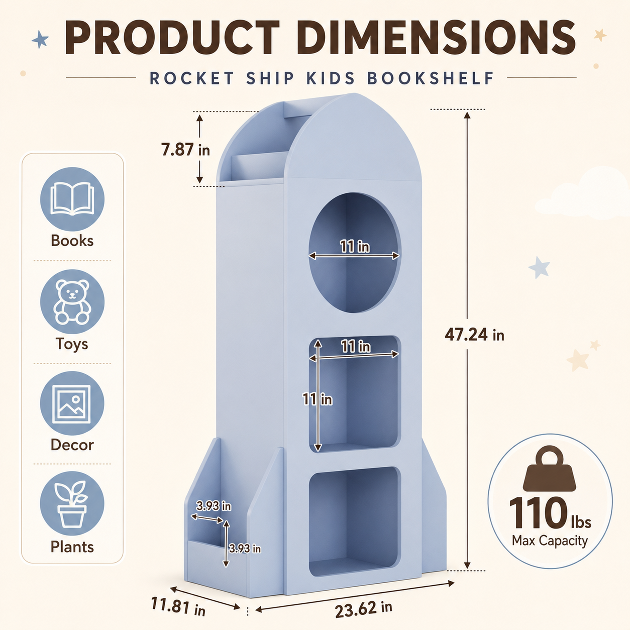 Product dimensions
