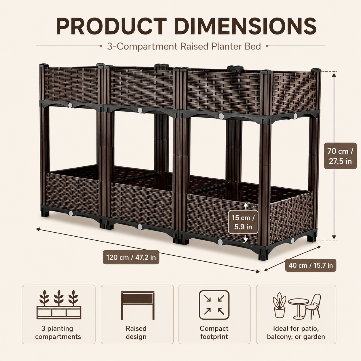 Product dimensions