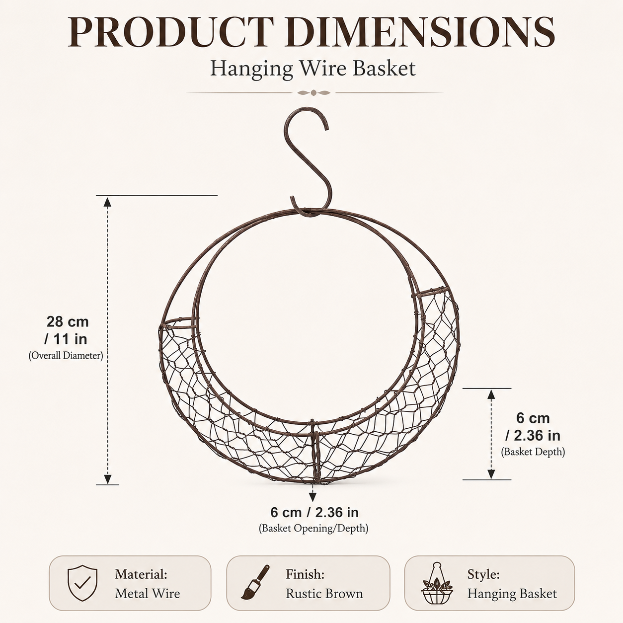 Product dimensions