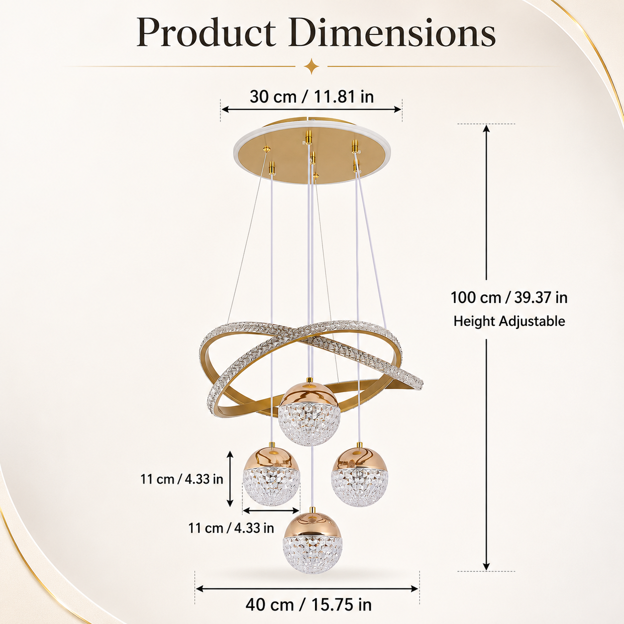 Product dimensions