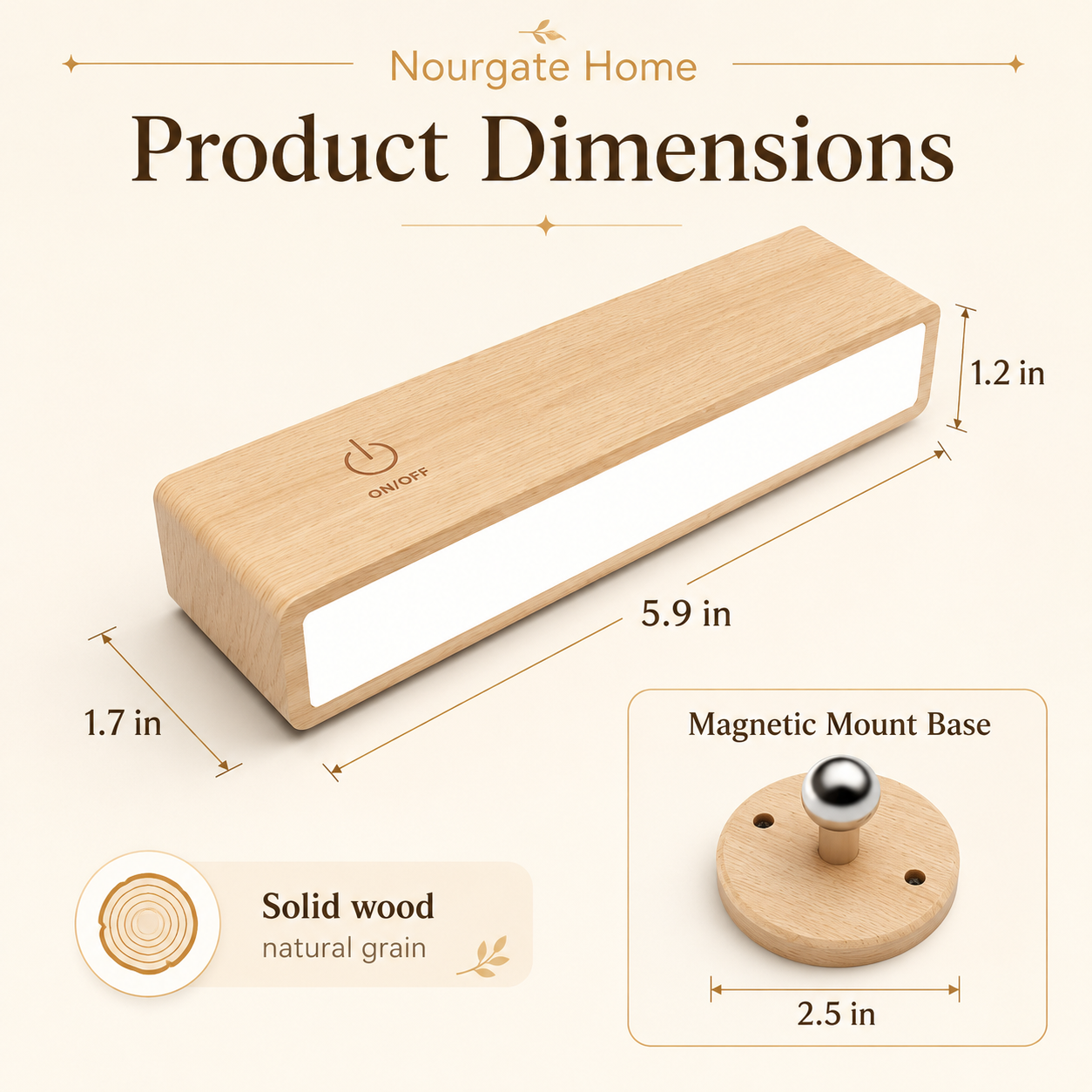 Product dimensions