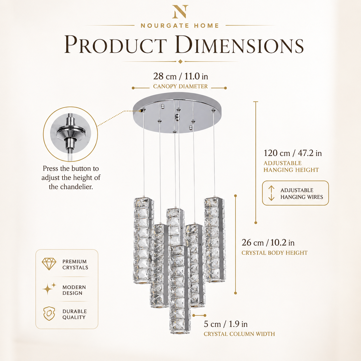 Product dimensions