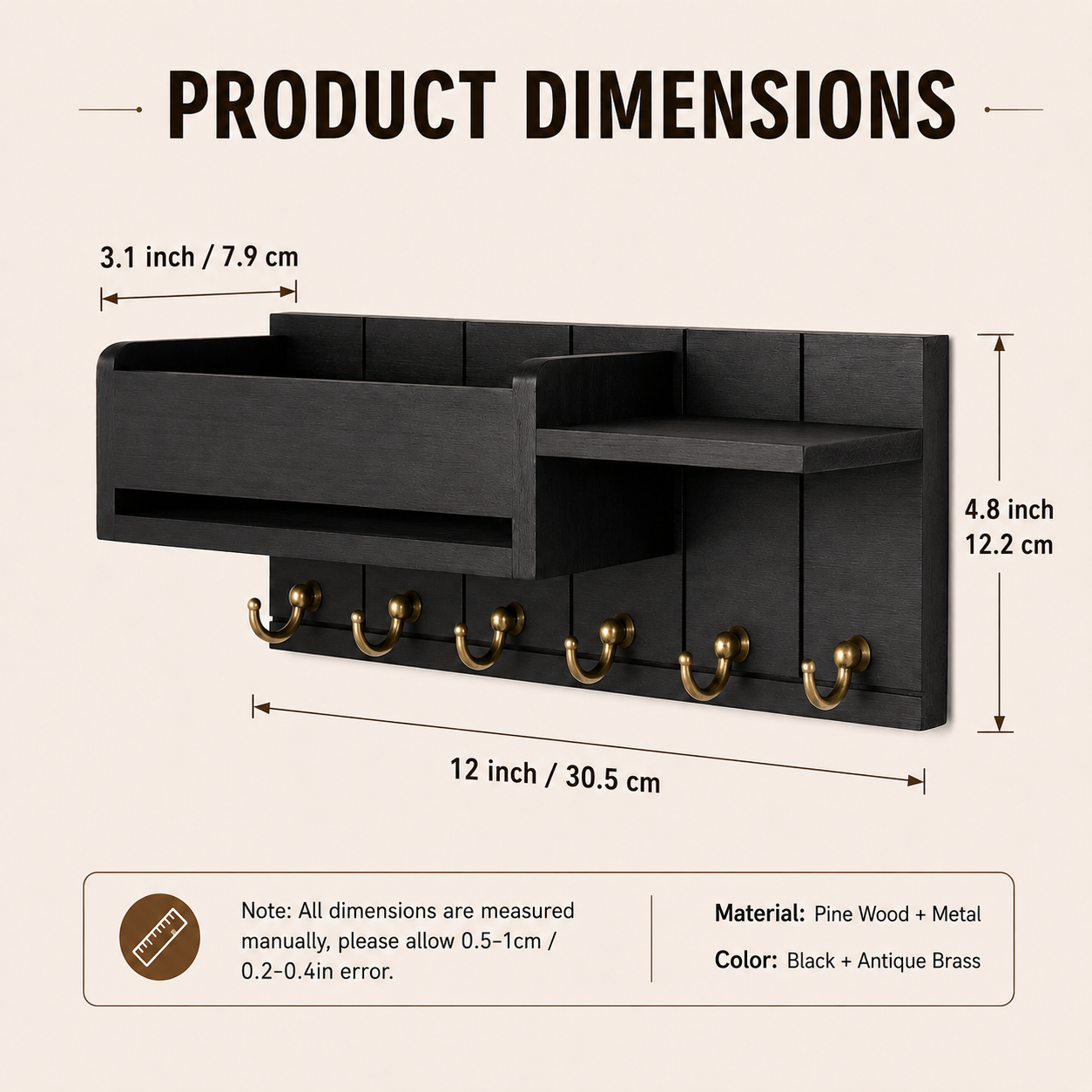 Product dimensions