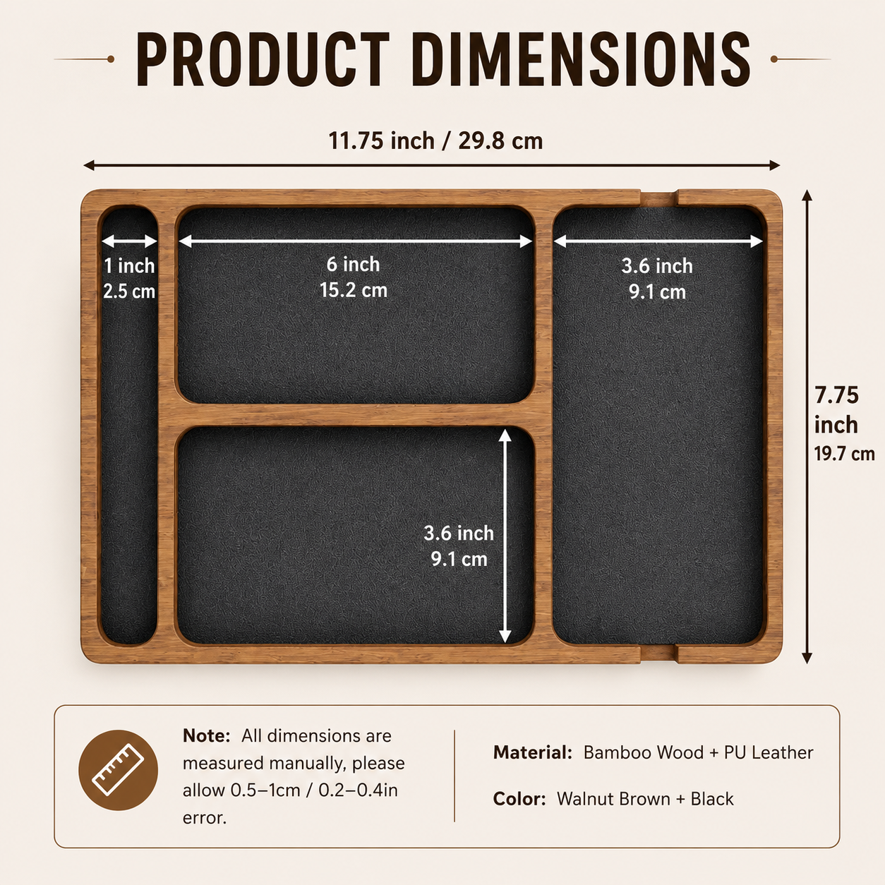 Product dimensions