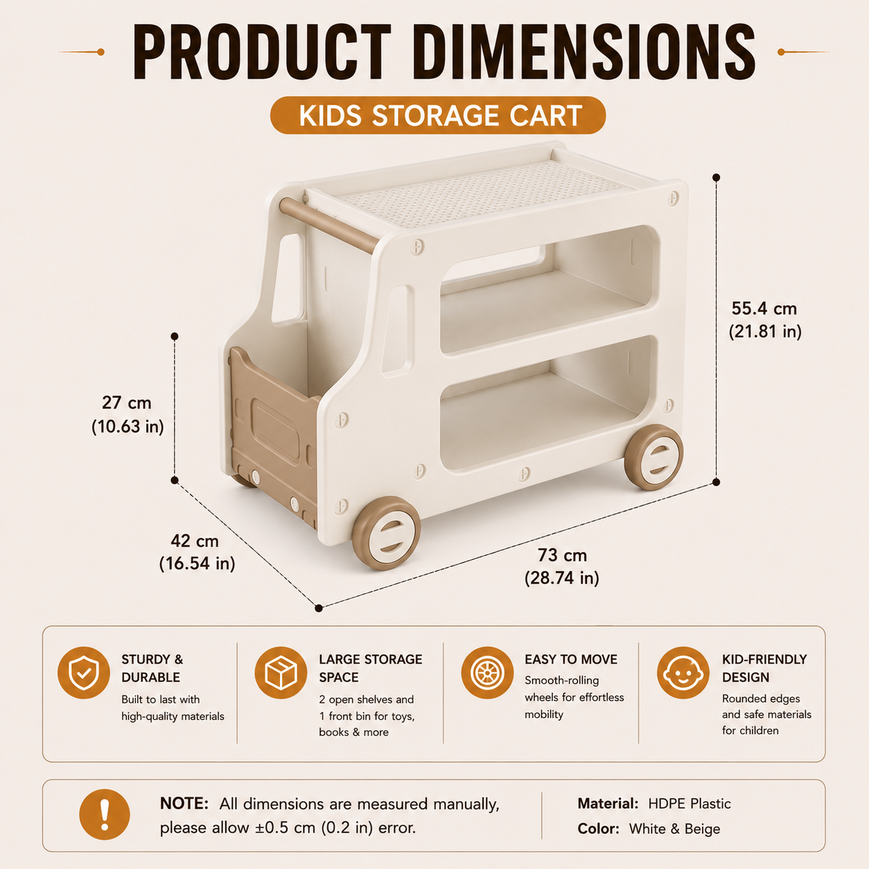 Product dimensions