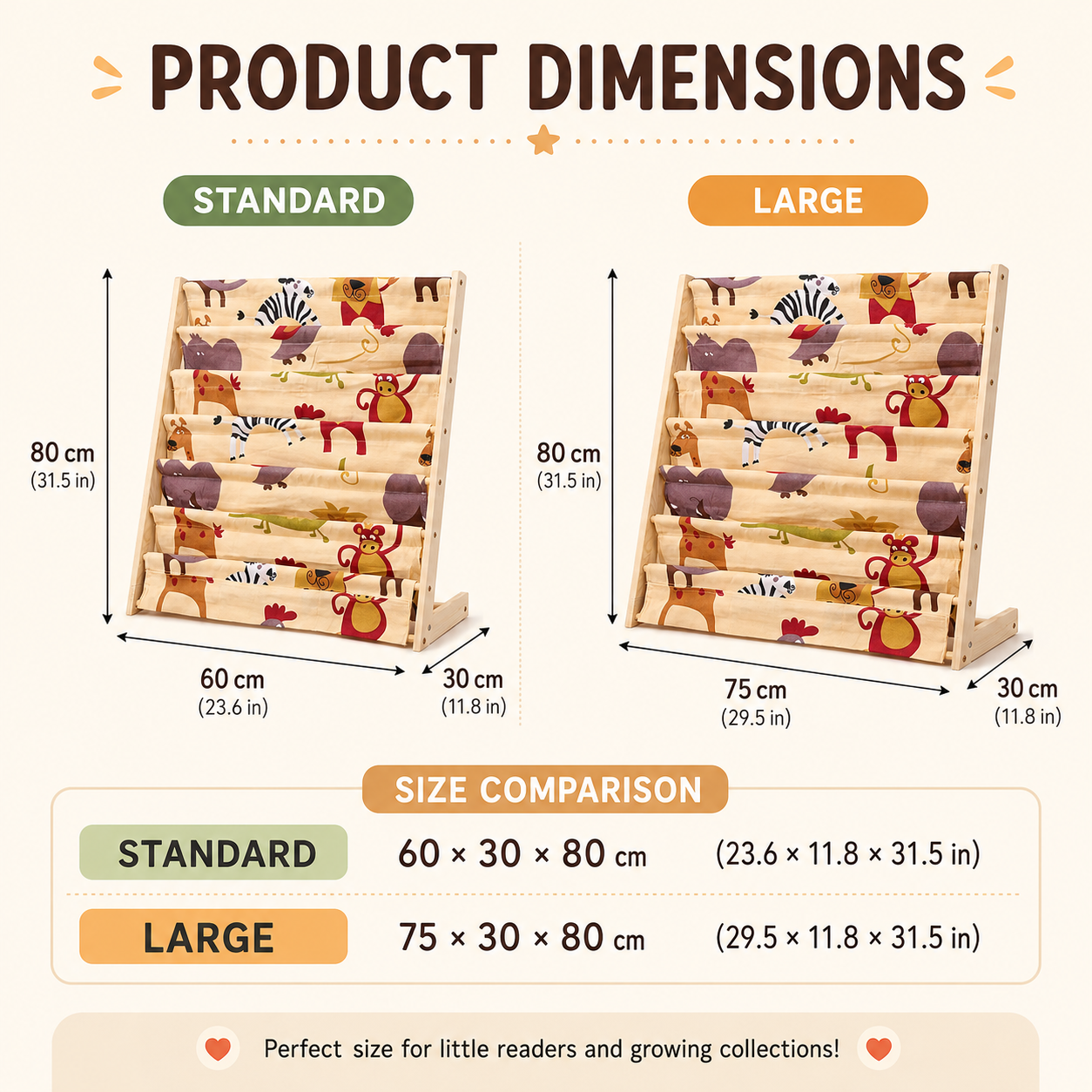 Product dimensions