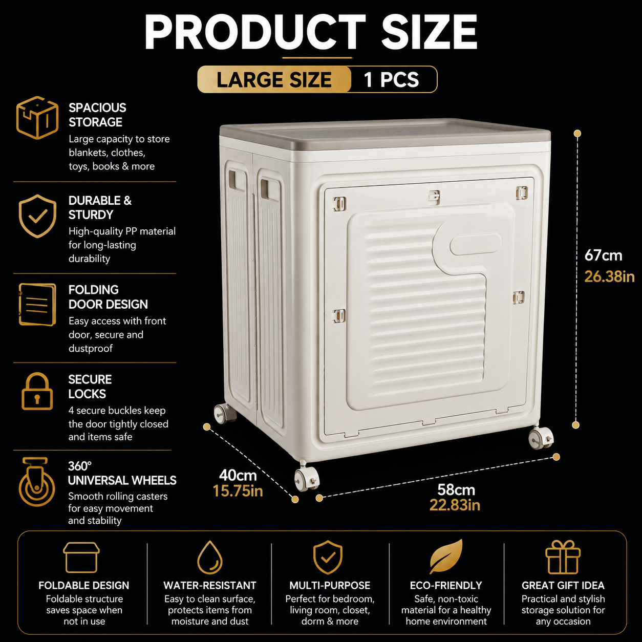 Product dimensions