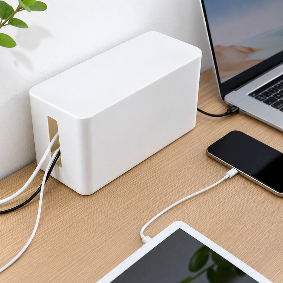 Desktop Cable Organizer Box