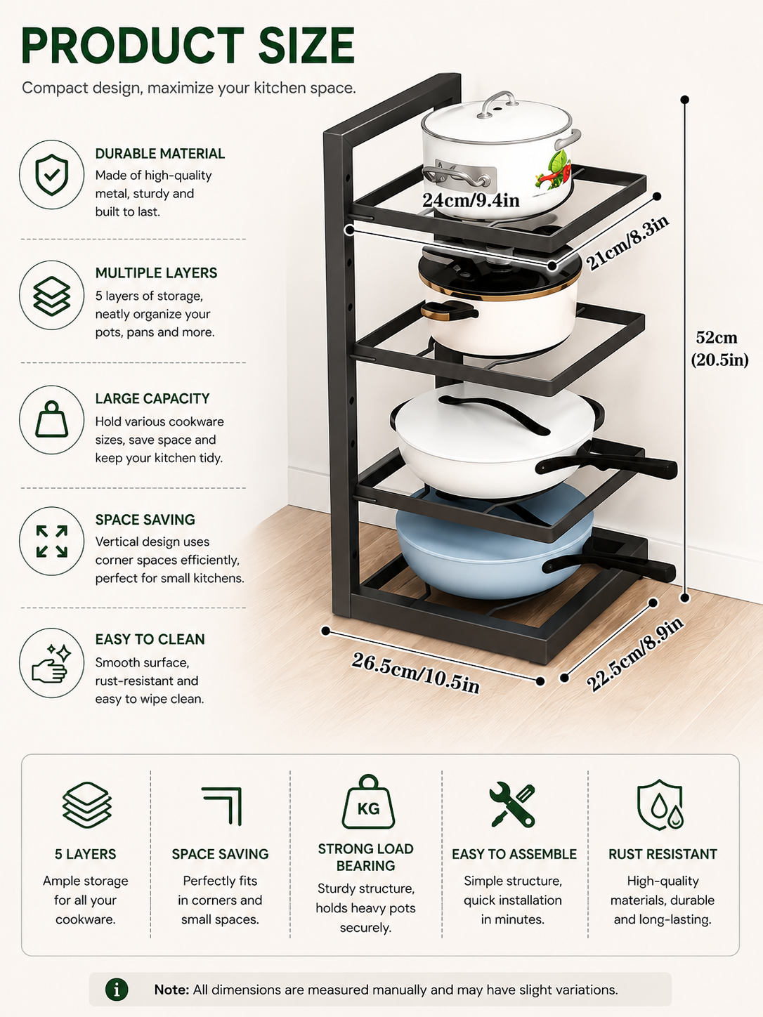 Adjustable Under-Sink Shelf