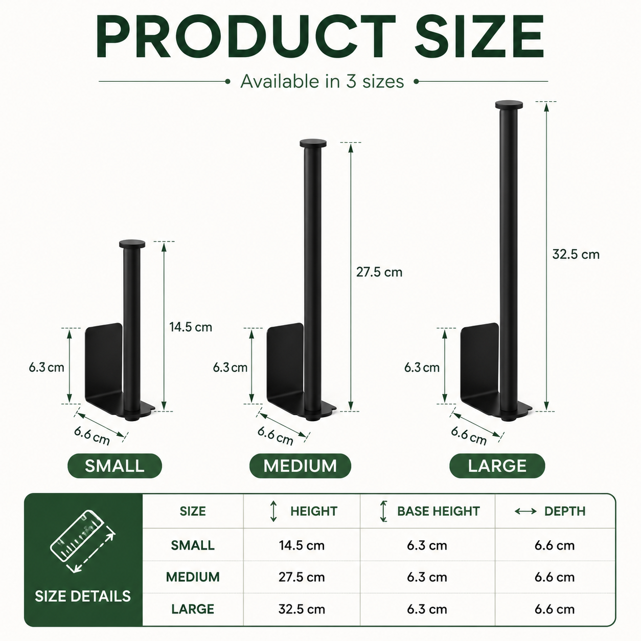 Product dimensions