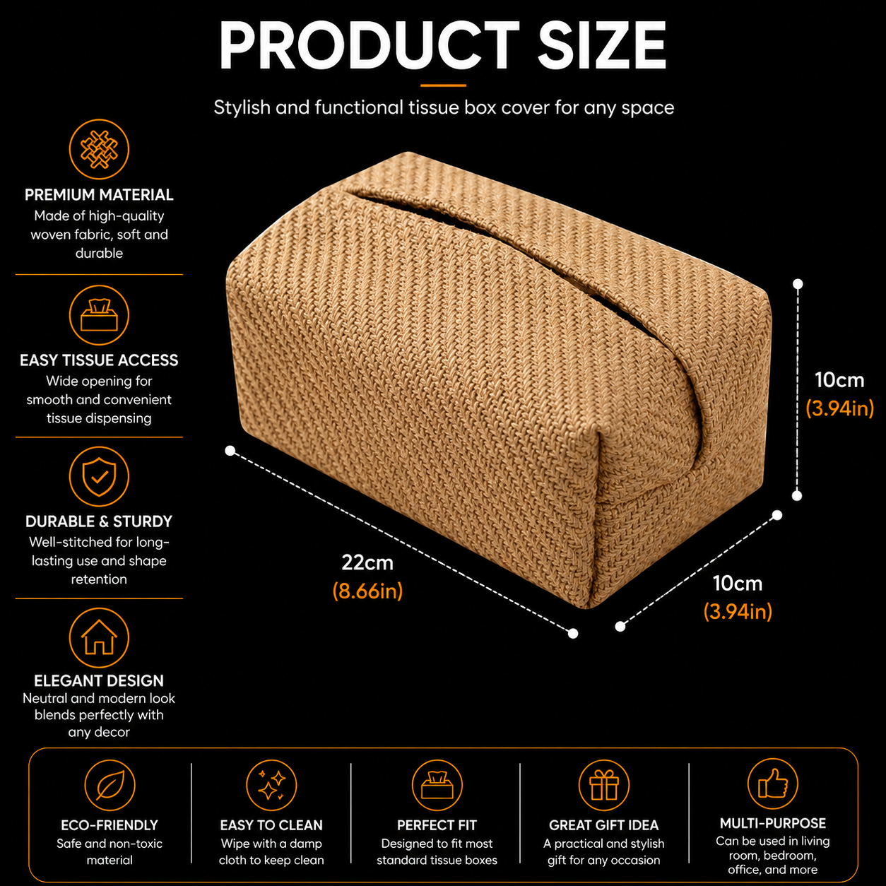 Product dimensions