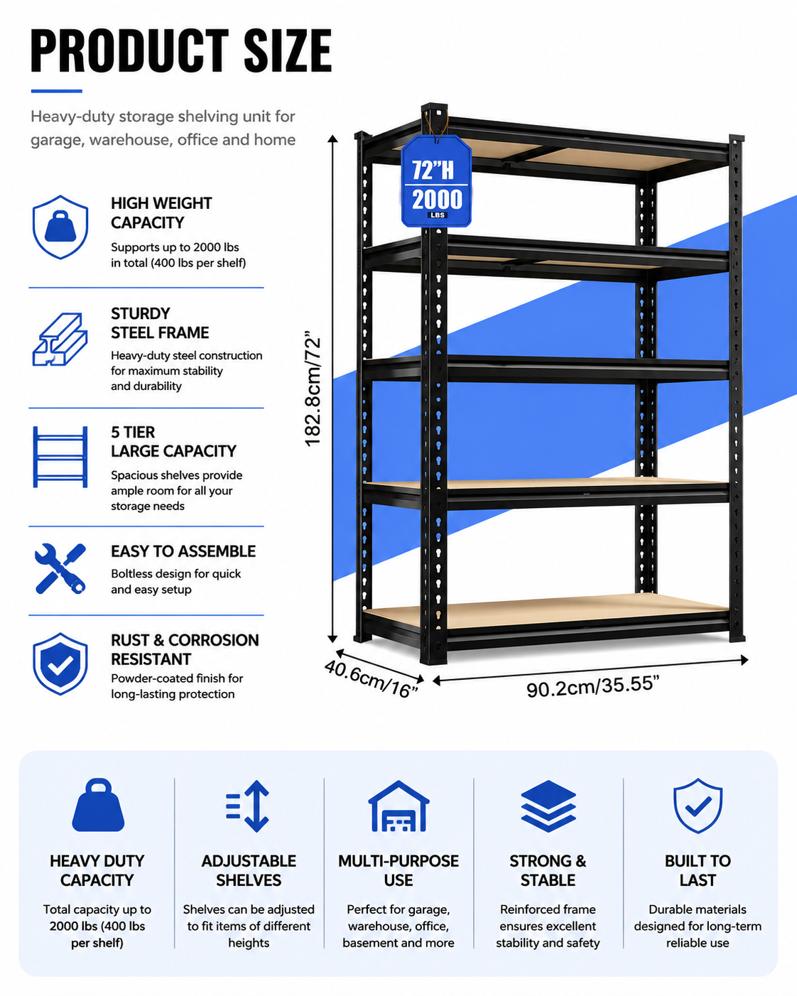 Product dimensions