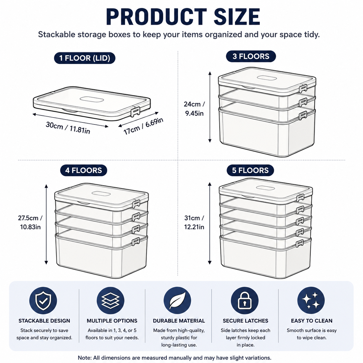 Product dimensions