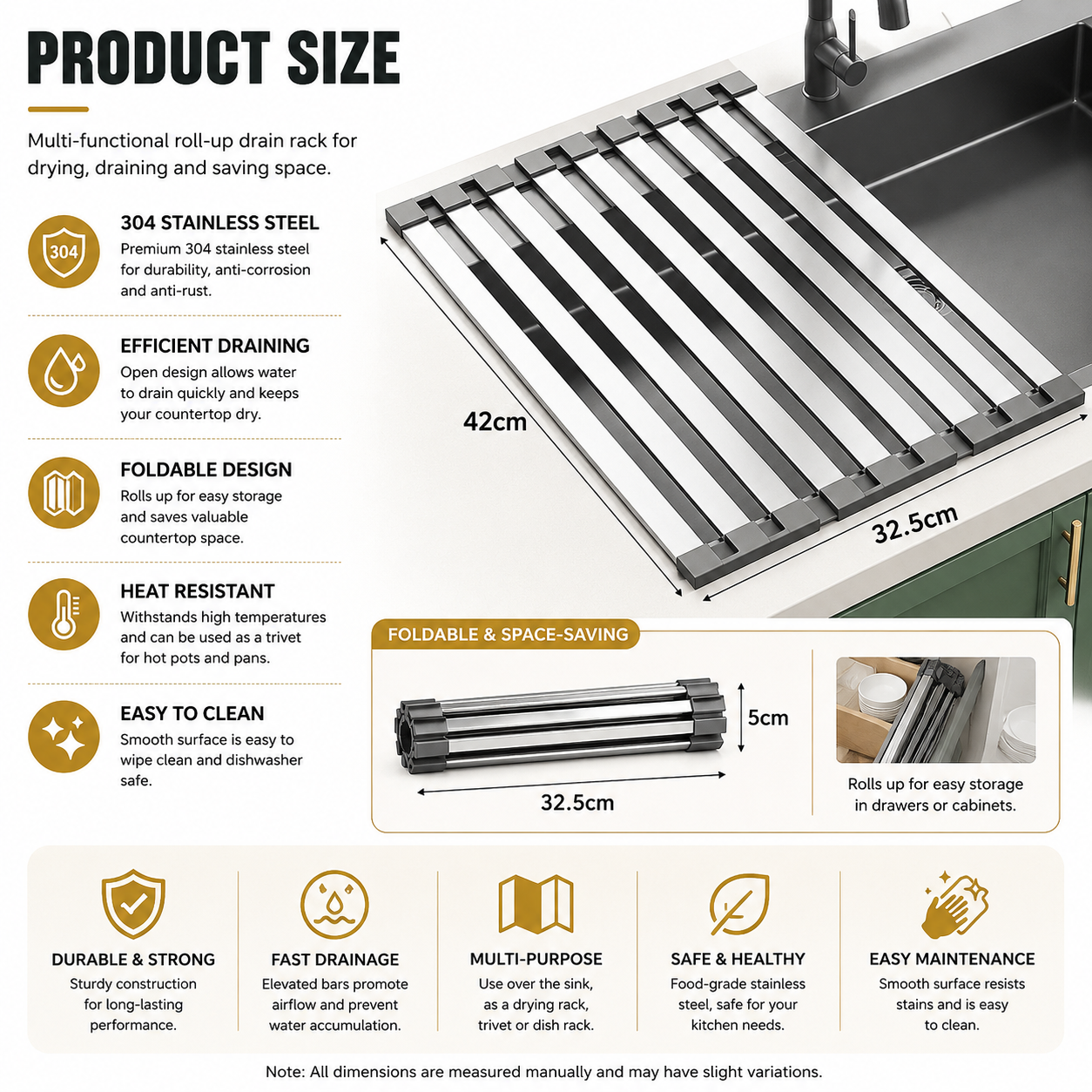 Product dimensions