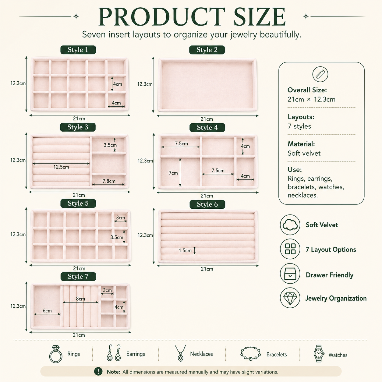 Product dimensions