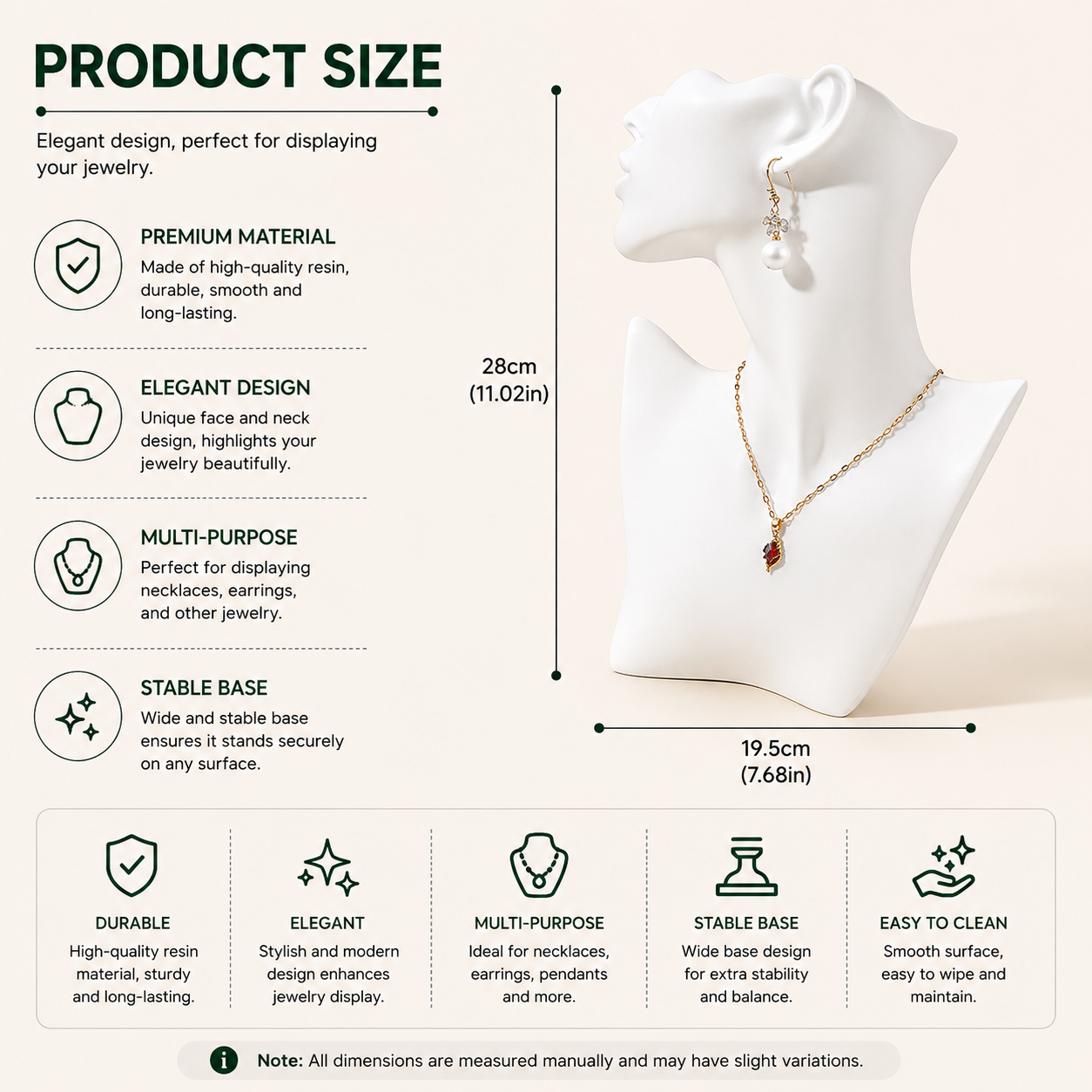 Product dimensions