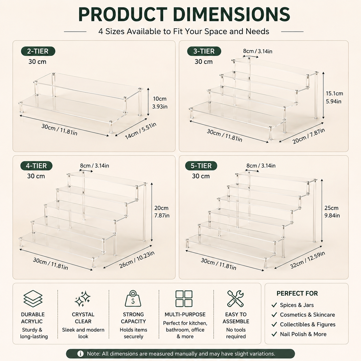 Product dimensions