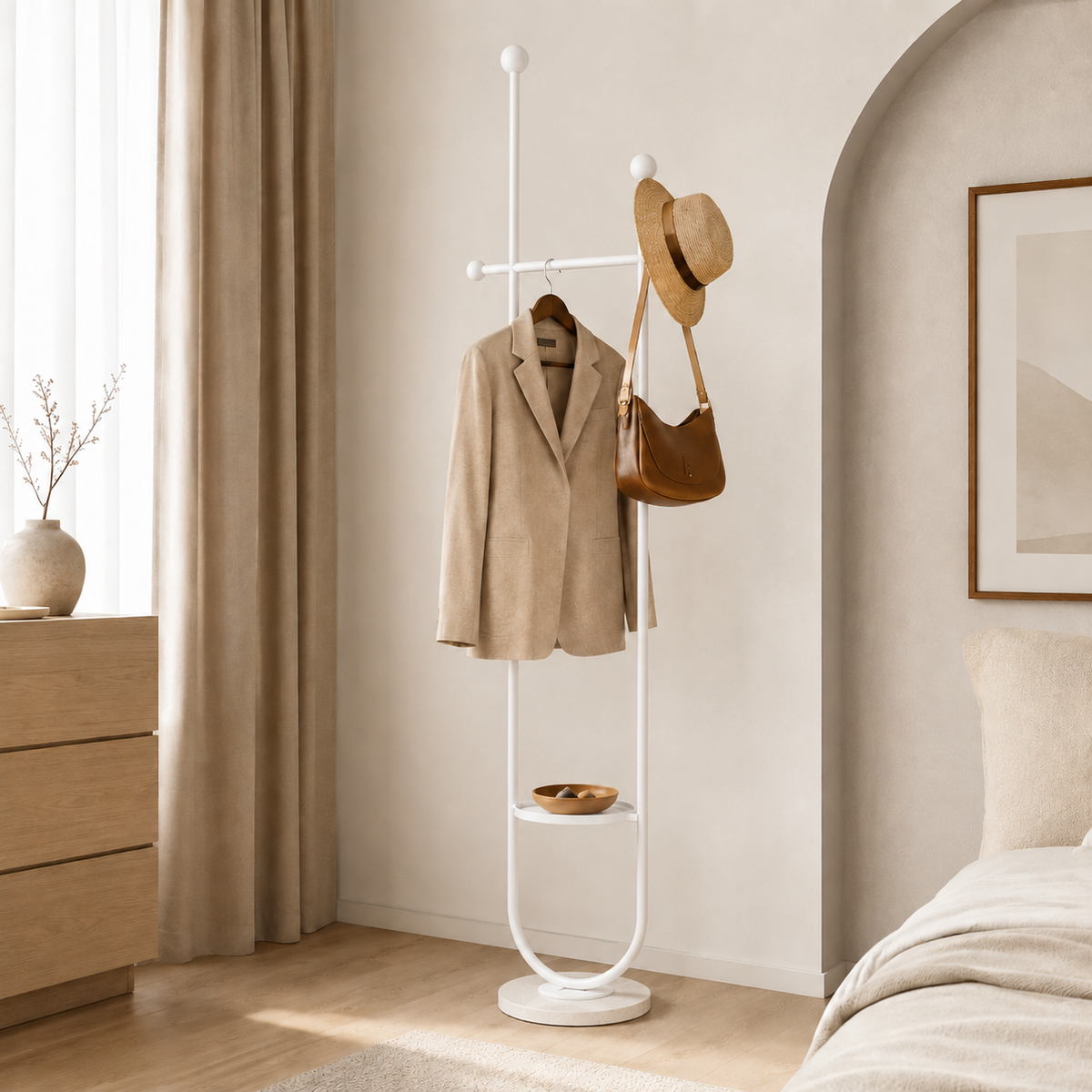 Arch Freestanding Coat & Valet Stand