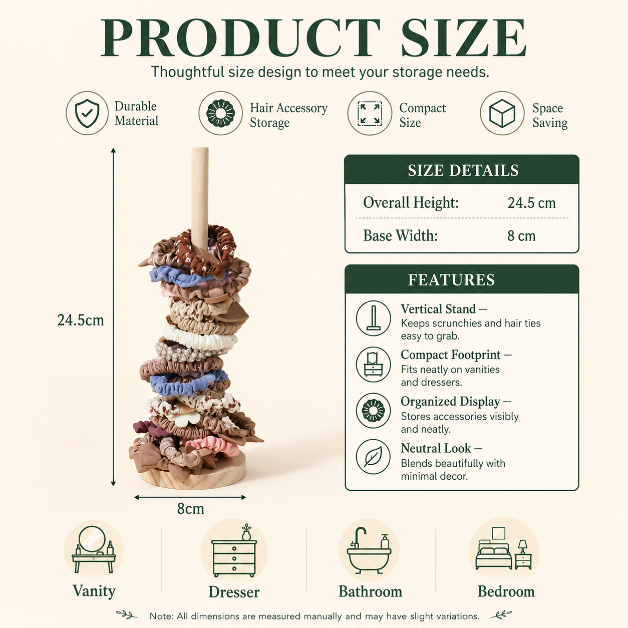 Product dimensions