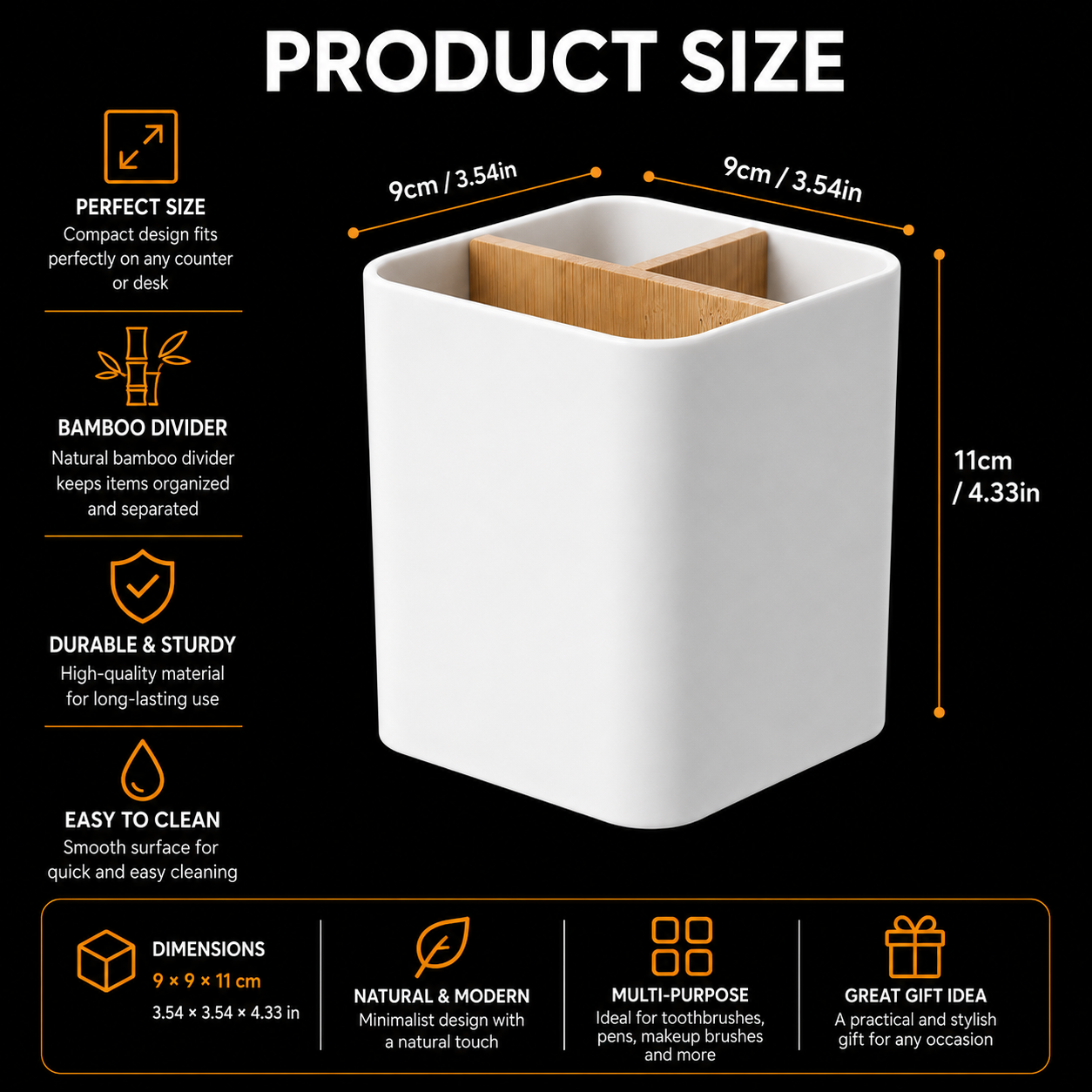 Product dimensions