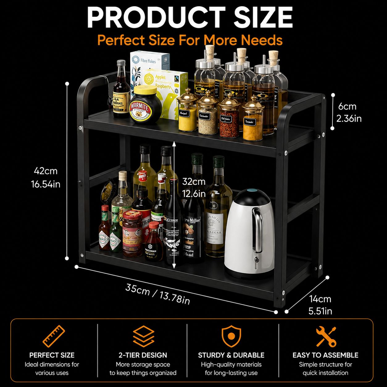 Product dimensions