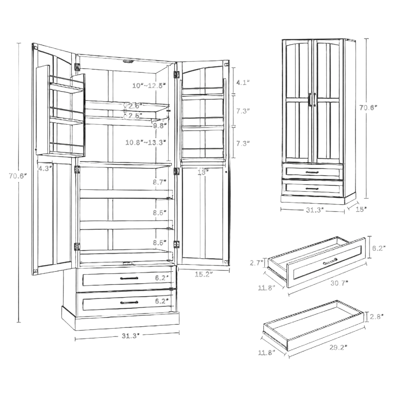 Product dimensions
