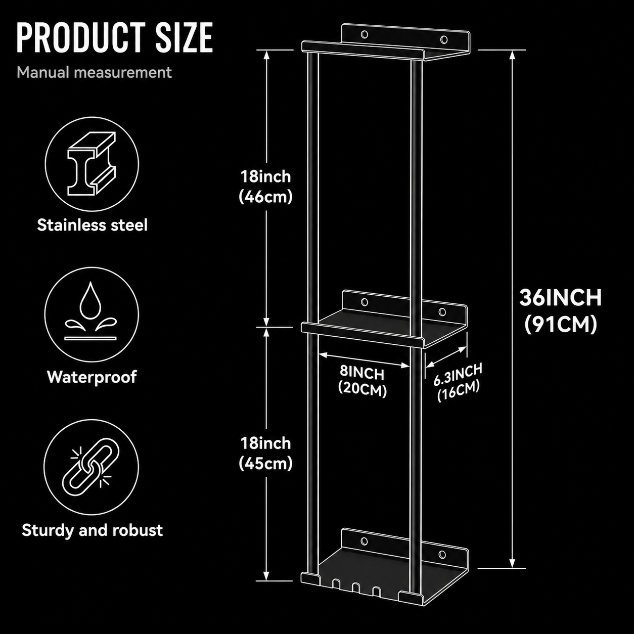 Product dimensions