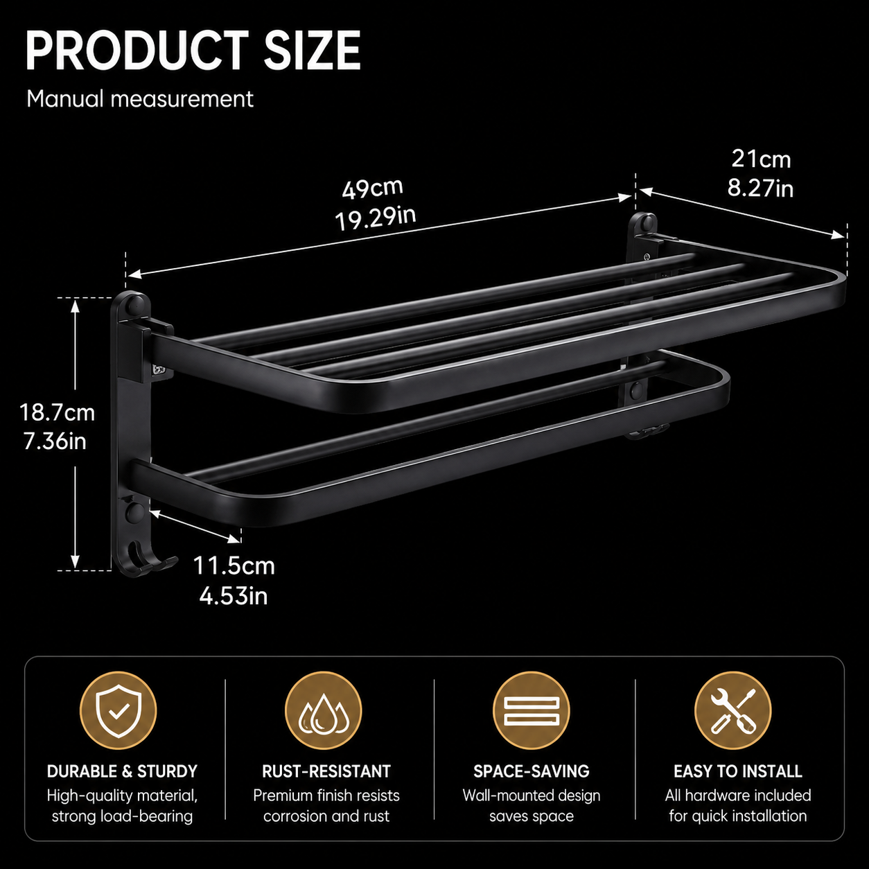 Product dimensions