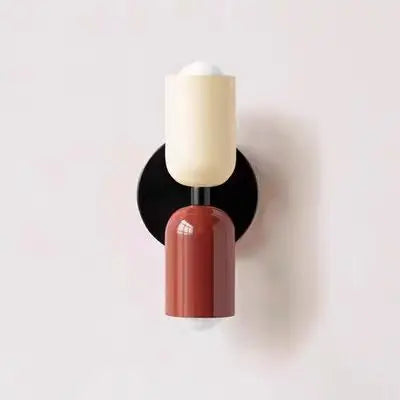 Two-Tone Macaron Dual-Bulb Wall Sconce