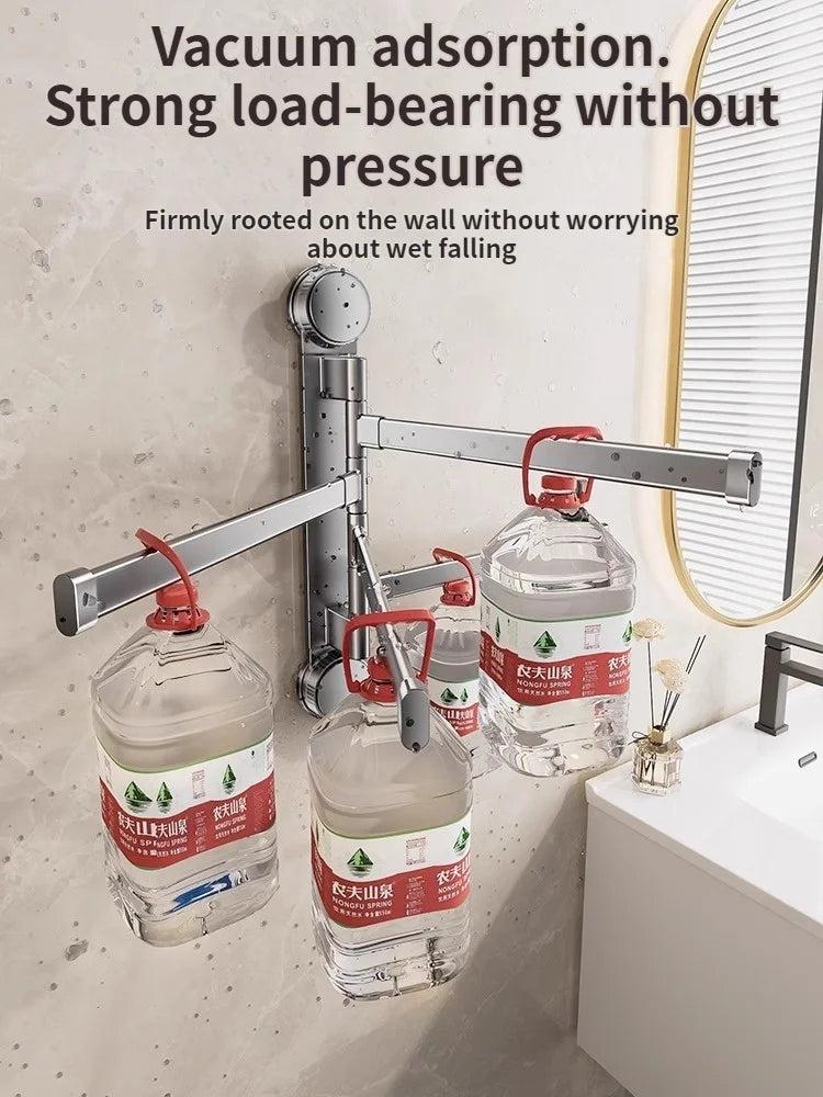 Rotating Suction-Cup Towel Rack