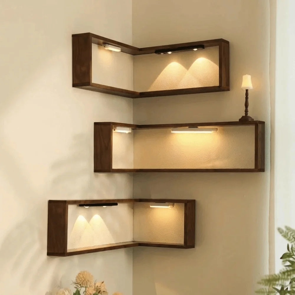 Wraparound Corner Floating Shelf