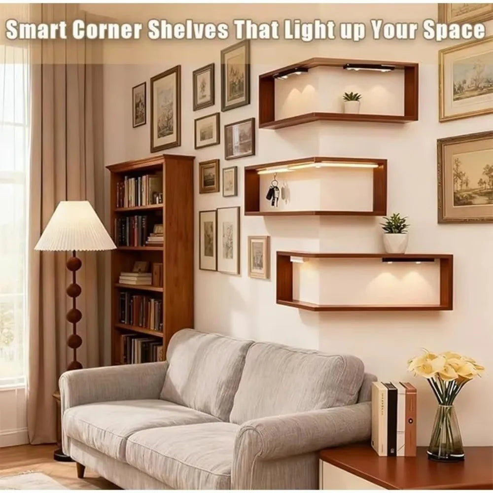 Wraparound Corner Floating Shelf