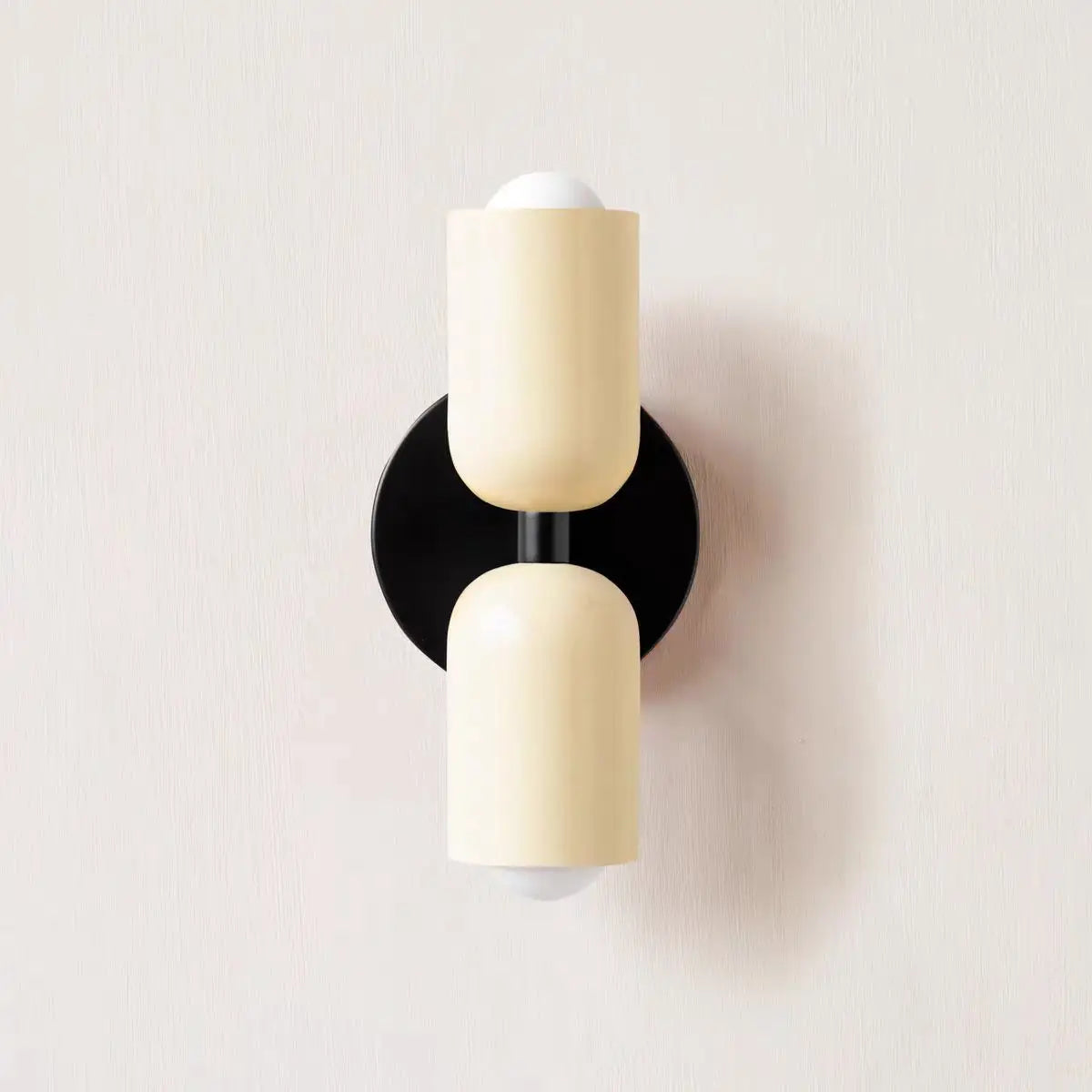 Two-Tone Macaron Dual-Bulb Wall Sconce