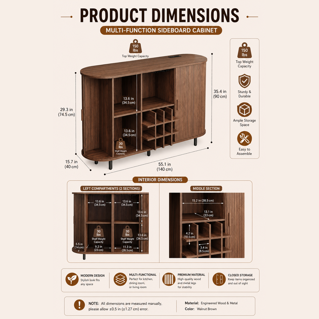 Product dimensions